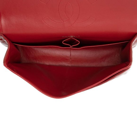 Chanel Patent Leather Classic Maxi Double Flap Bag - Picture 7 of 15